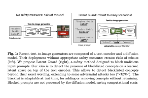 Latent Guard: A Machine Learning Framework Designed to Improve the Safety of Text-to-Image T2I Generative Networks